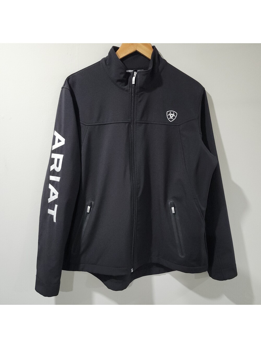 Ariat AriatTek New Team Softshell Jacket Full Zip Sleeve Hit Logo Work Outdoor